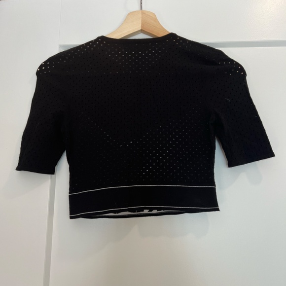 Versus Versace Crop Mesh Top - Picture 2 of 4